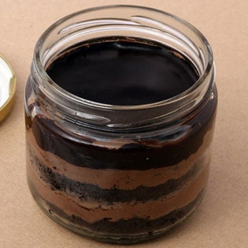 Dark Chocolate Jar Cake