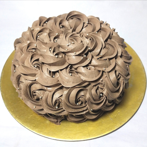 Chocolate Mousse Rosette Cake